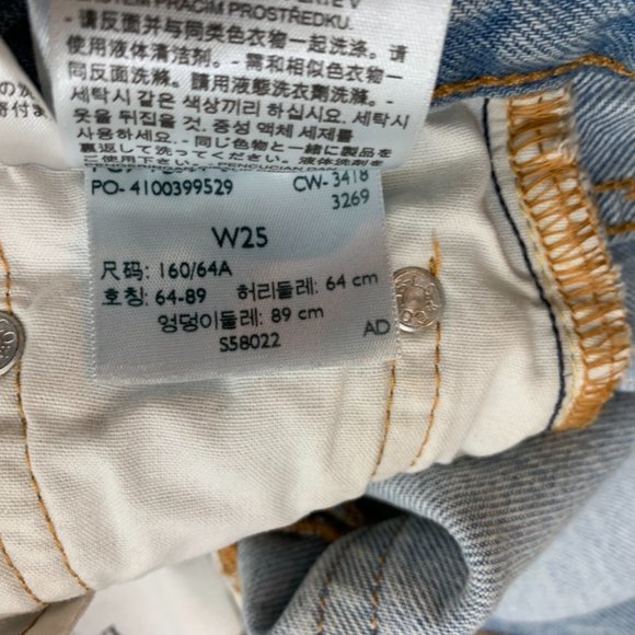 Levi’s 501 Slouch Bermuda Cutoff Shorts - Picture 7 of 9